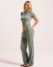 Juicy Sheer Fitted Tee Chinois Green - Juicy Couture Scandinavia