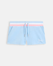 Velour Stripe Booty Shorts Powder Blue - Juicy Couture Scandinavia