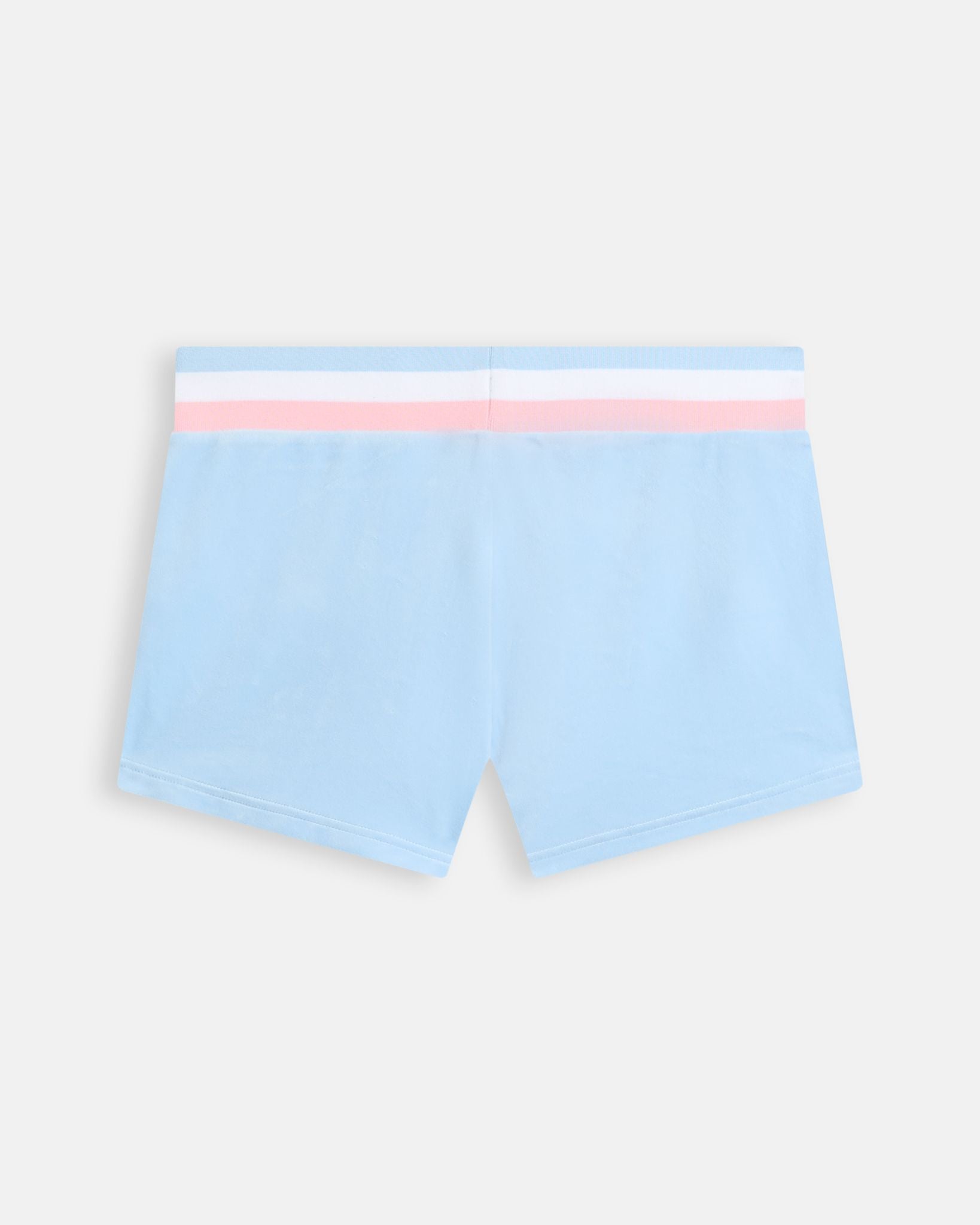 Velour Stripe Booty Shorts Powder Blue - Juicy Couture Scandinavia
