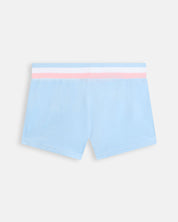 Velour Stripe Booty Shorts Powder Blue - Juicy Couture Scandinavia