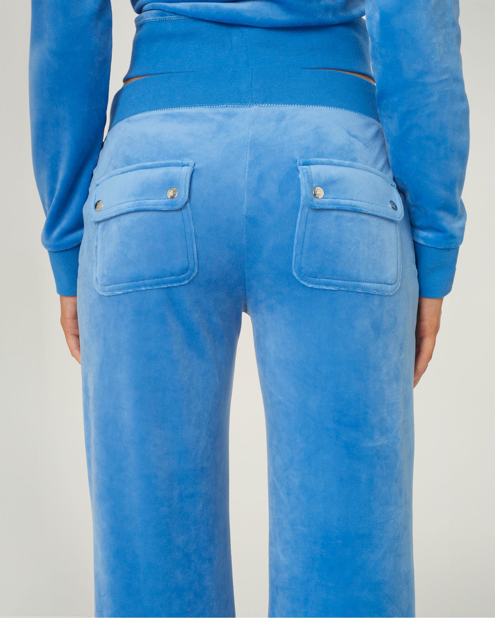 Classic Velour Layla Low Rise Pocket Flare Regatta - Juicy Couture Scandinavia