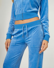 Classic Velour Layla Low Rise Pocket Flare Regatta - Juicy Couture Scandinavia