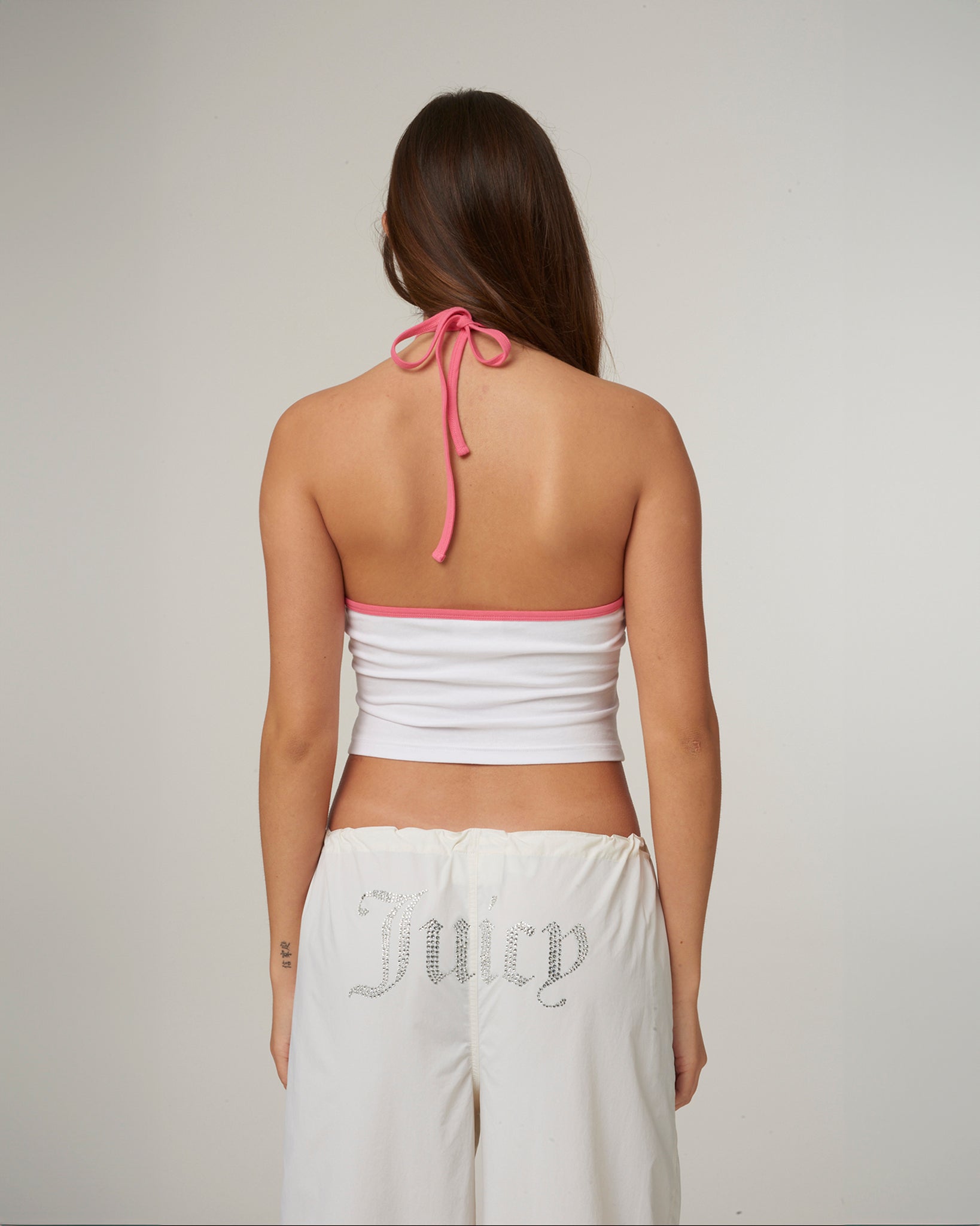 Contrast Halter Top White - Juicy Couture Scandinavia