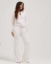 Classic Velour Layla Low Rise Pocket Flare Gold Oatmeal Marl - Juicy Couture Scandinavia