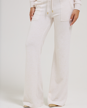 Classic Velour Layla Low Rise Pocket Flare Gold Oatmeal Marl - Juicy Couture Scandinavia