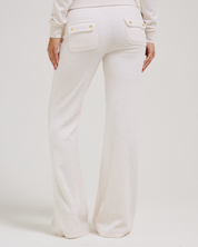 Classic Velour Layla Low Rise Pocket Flare Gold Oatmeal Marl - Juicy Couture Scandinavia