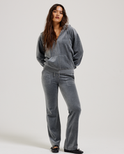Halan Oversized Zip Through Hoodie Charcoal Marl - Juicy Couture Scandinavia