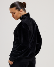 Classic Velour Oversized Pete Pullover Black - Juicy Couture Scandinavia