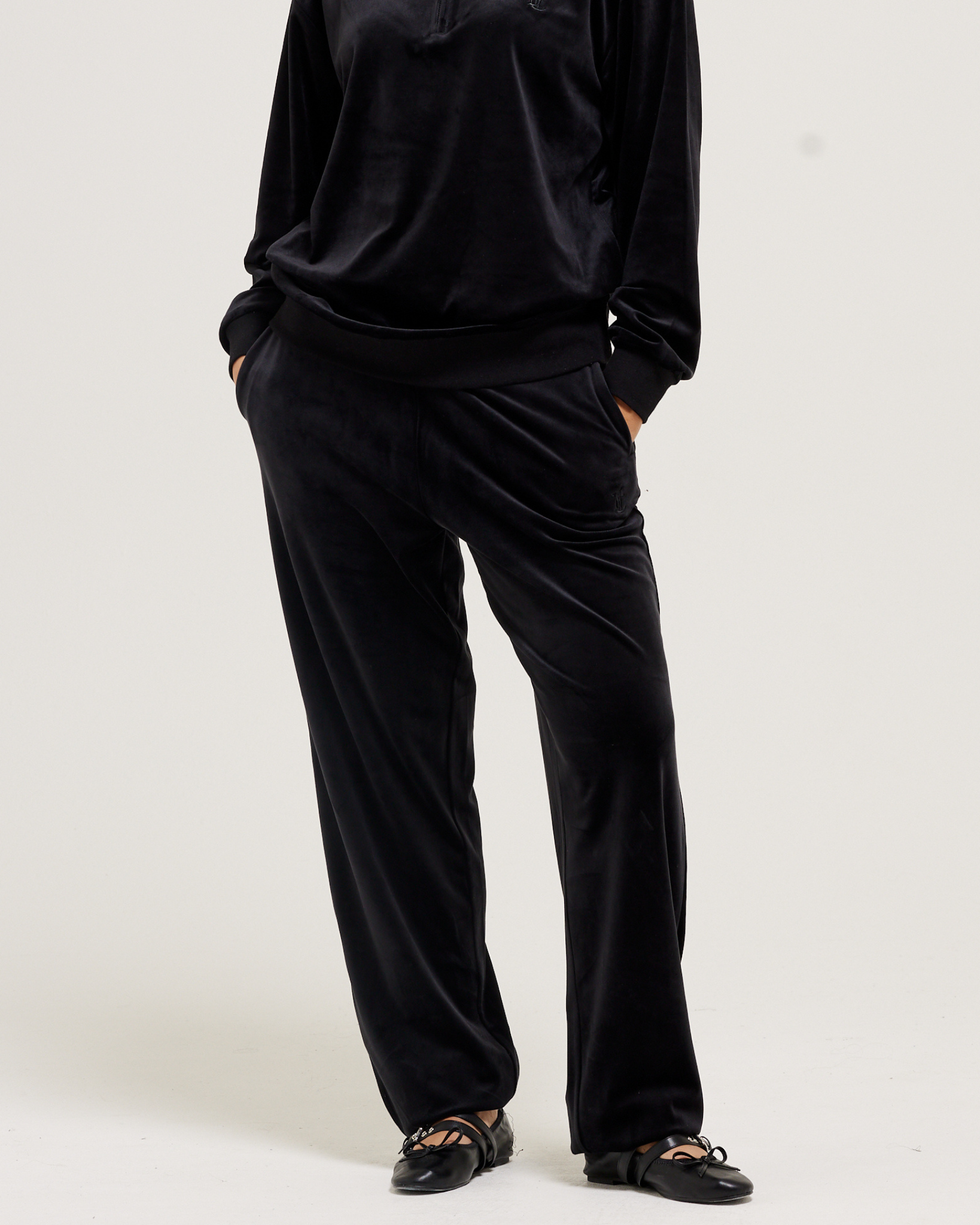 Davidson Velour Pants Black - Juicy Couture Scandinavia