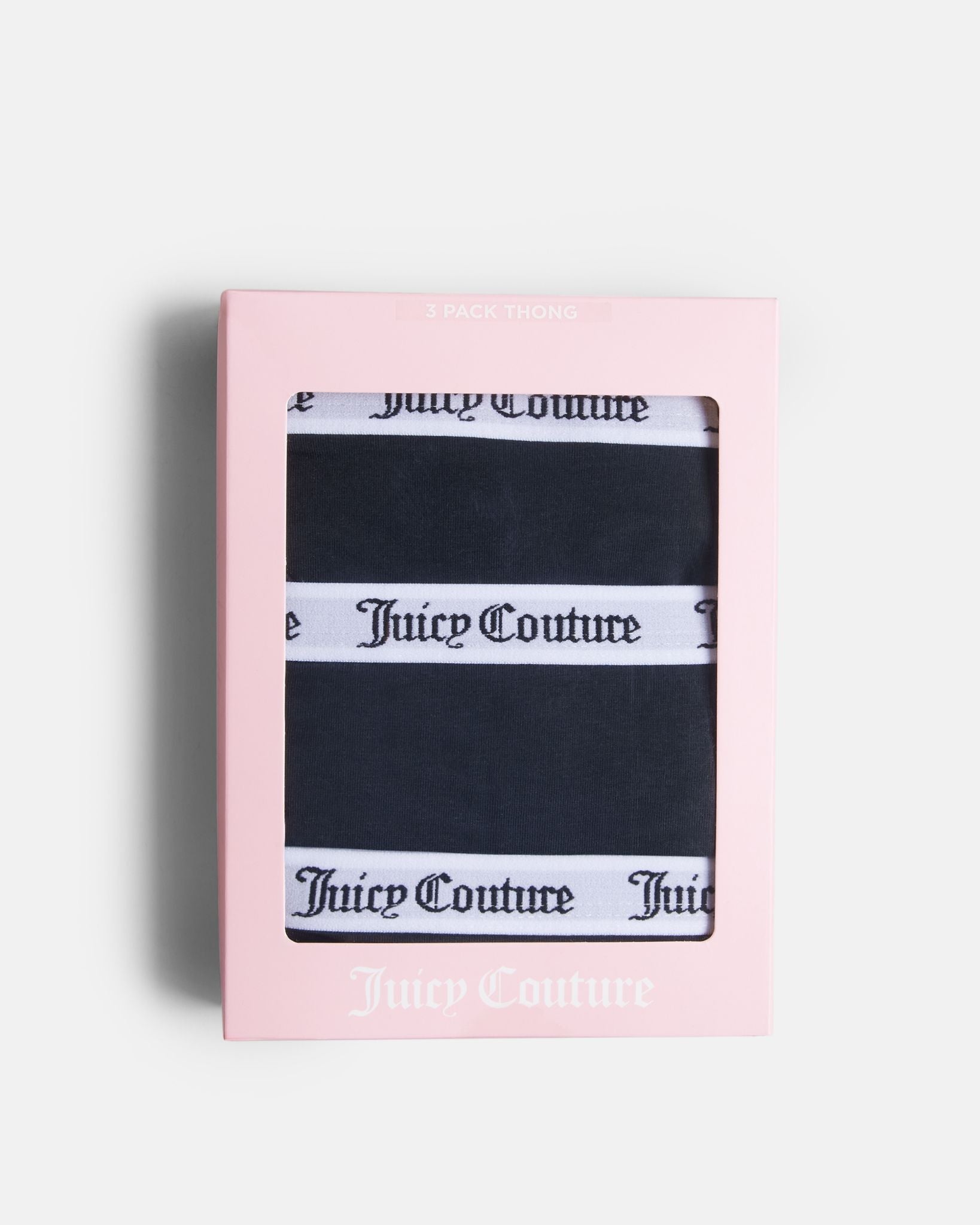 Dana Cotton Thong 3-pack Black - Juicy Couture Scandinavia