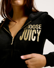 Choose Juicy Robyn Hoodie Black - Juicy Couture Scandinavia