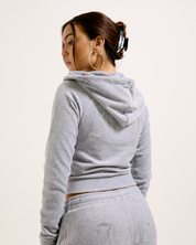 Classic Velour Madison Hoodie Silver Marl - Juicy Couture Scandinavia