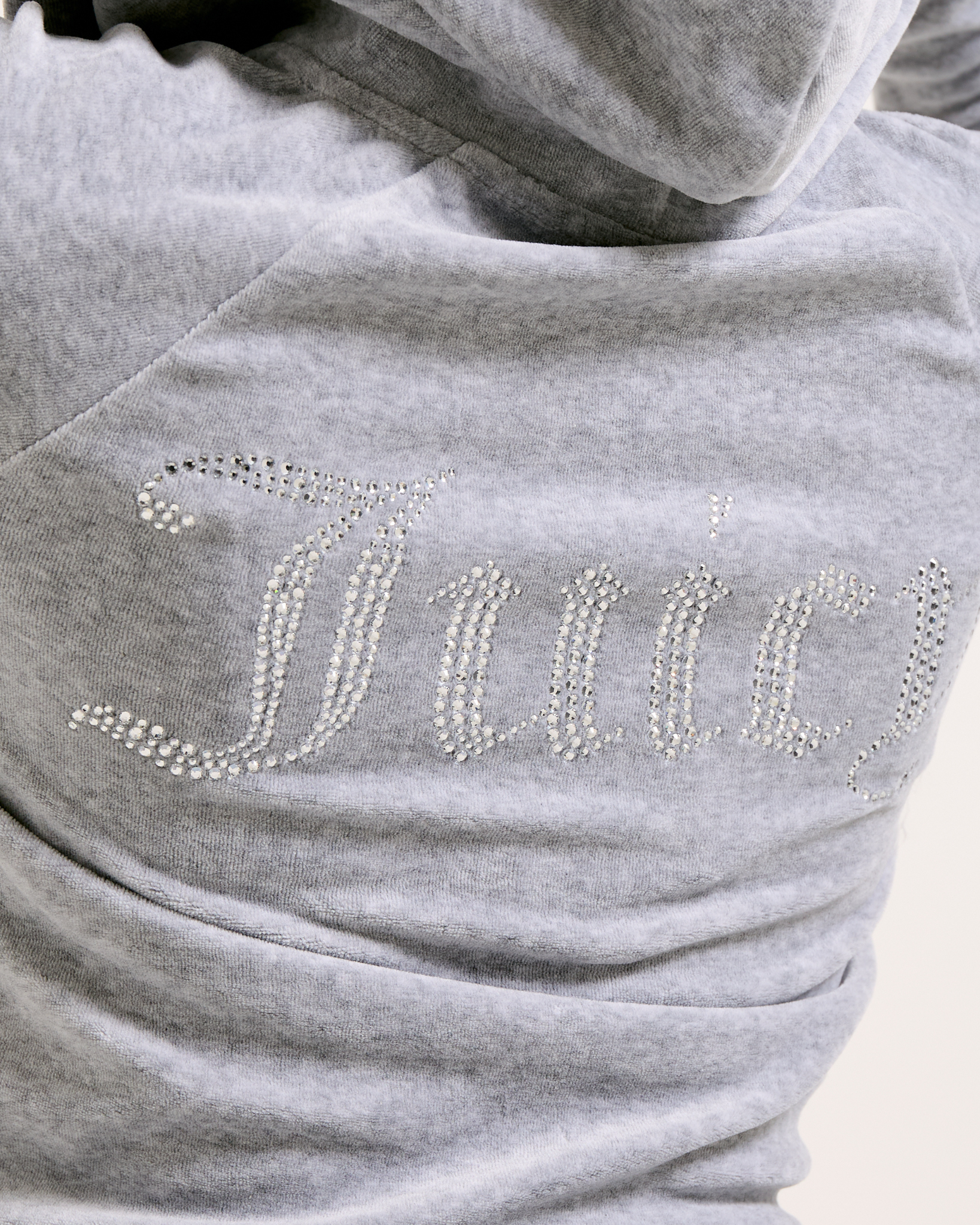 Classic Velour Madison Hoodie Silver Marl - Juicy Couture Scandinavia