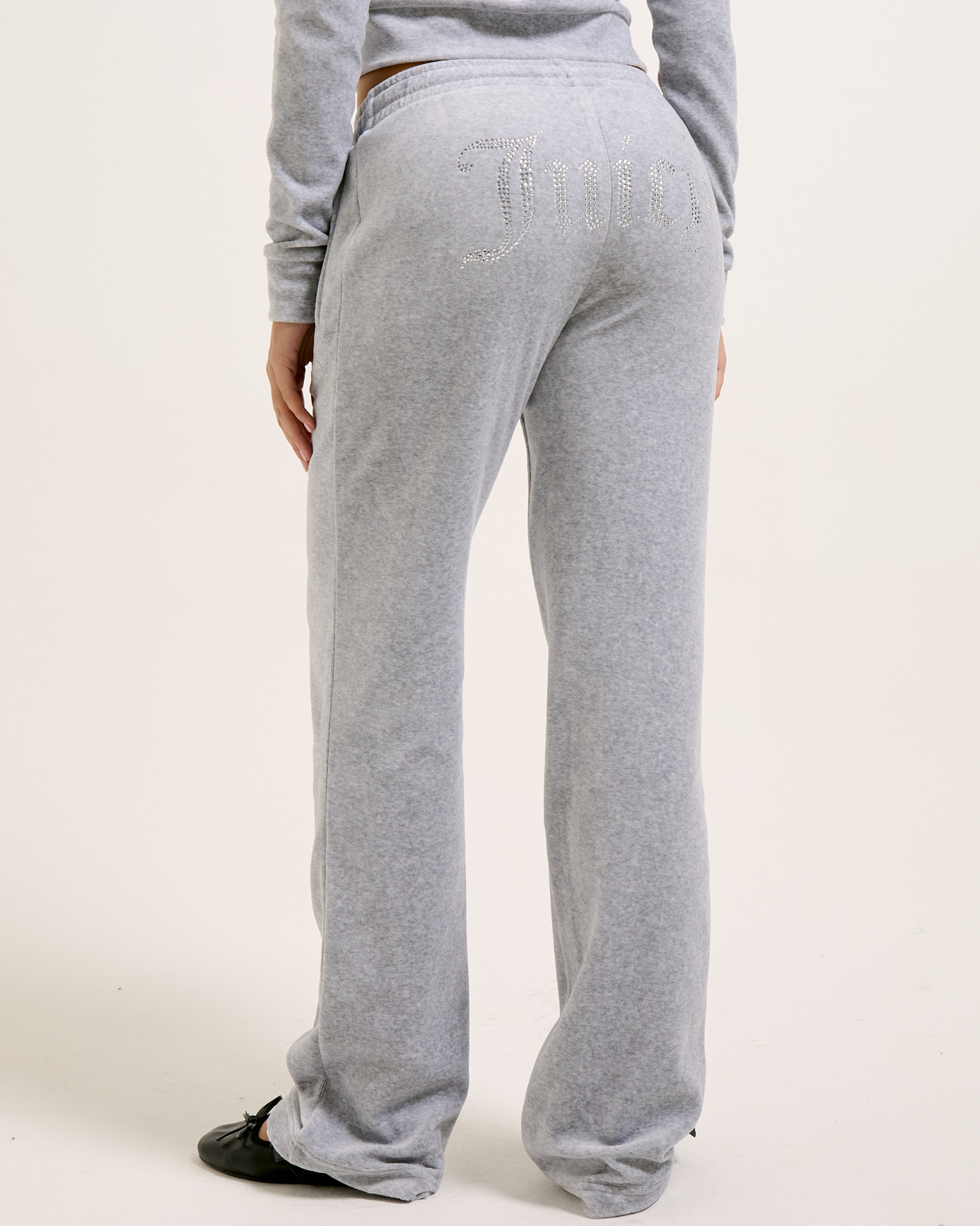 Classic Velour Tina Track Pants Silver Marl - Juicy Couture Scandinavia