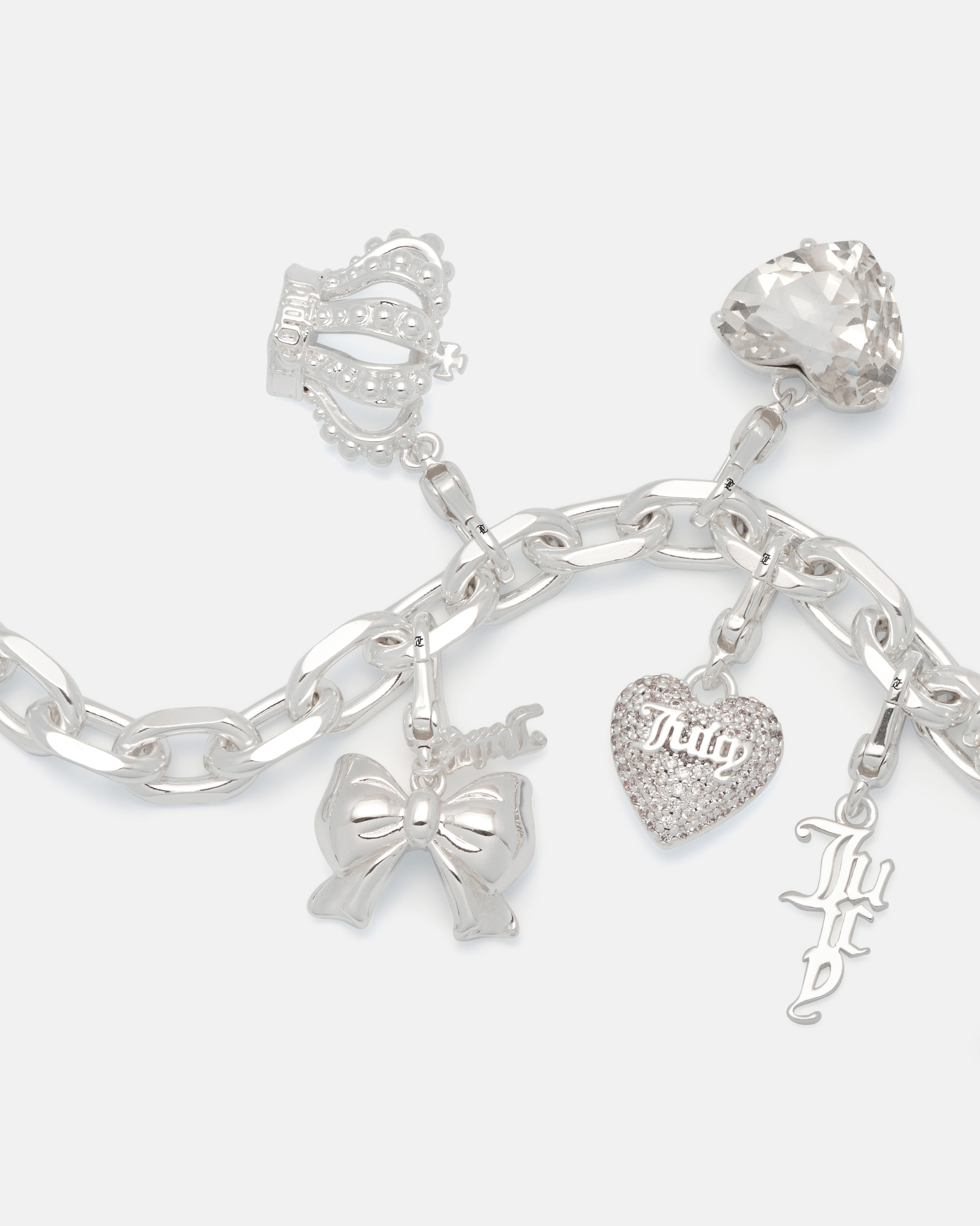 Hannah Midi Charm Silver and Chrystal - Juicy Couture Scandinavia