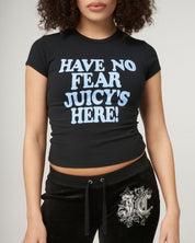 Have No Fear Baby T-shirt Black - Juicy Couture Scandinavia
