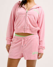 Perking Towelling Shorts in Juicy Pink - Juicy Couture Scandinavia