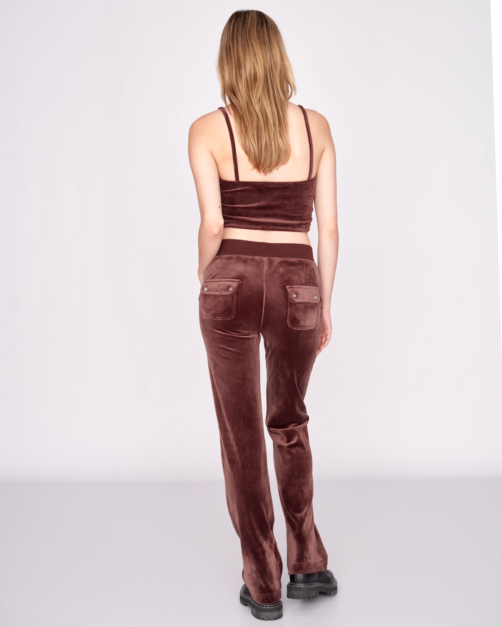 Classic Velour Del Ray Pant Bitter Chocolate - Juicy Couture Scandinavia