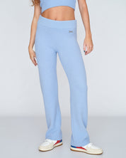 Rose Knitted Rib Zip Charm Pant Della Robia Blue - Juicy Couture Scandinavia