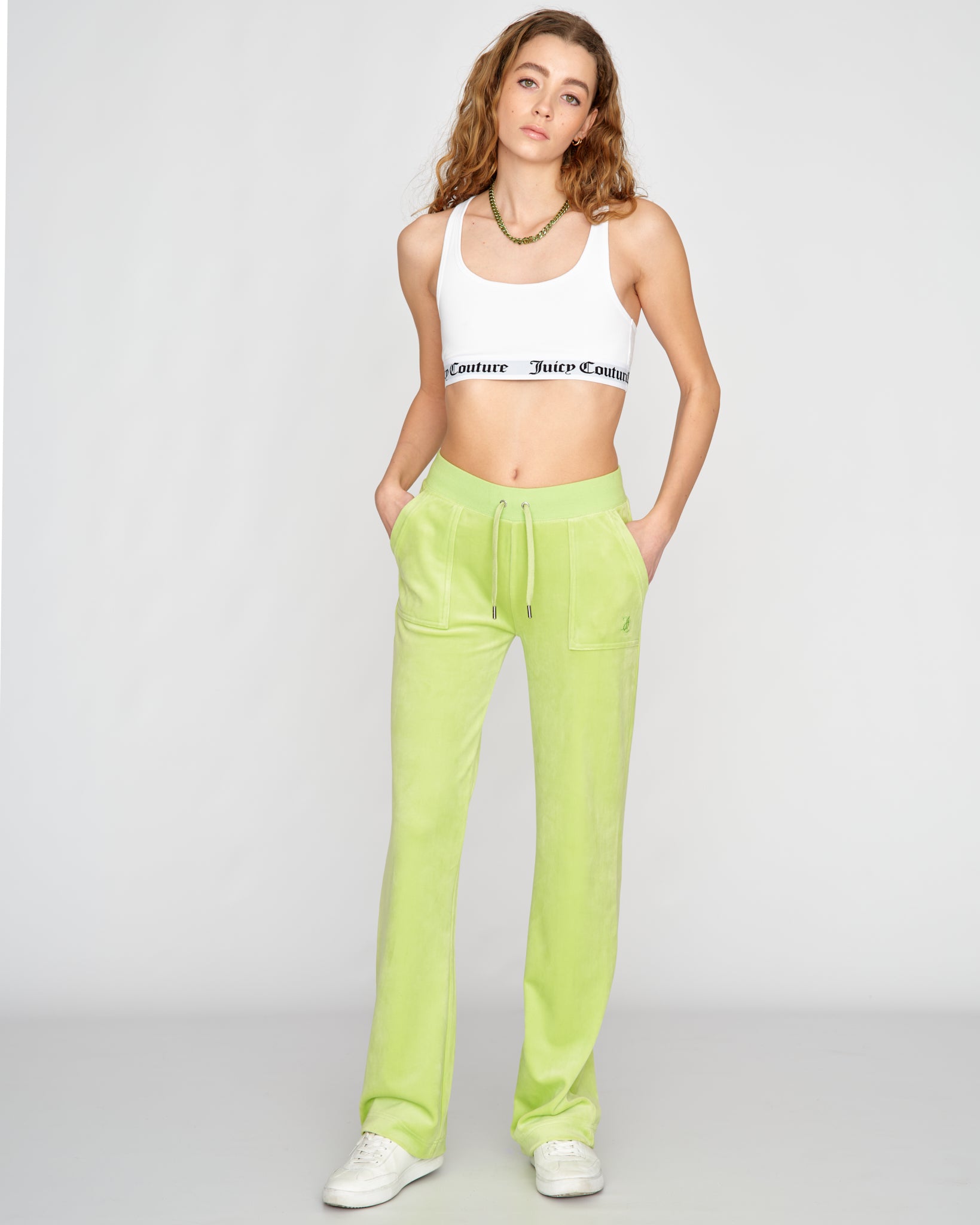 Classic Velour Del Ray Pant Sharp Green - Juicy Couture Scandinavia