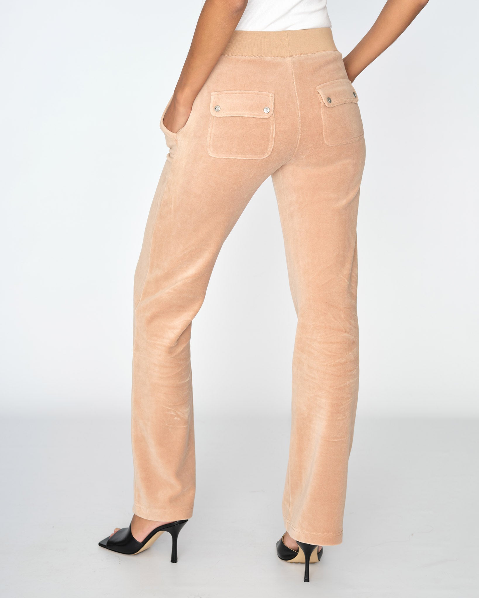 Juicy Couture Cotton Velour Del Ray Pant