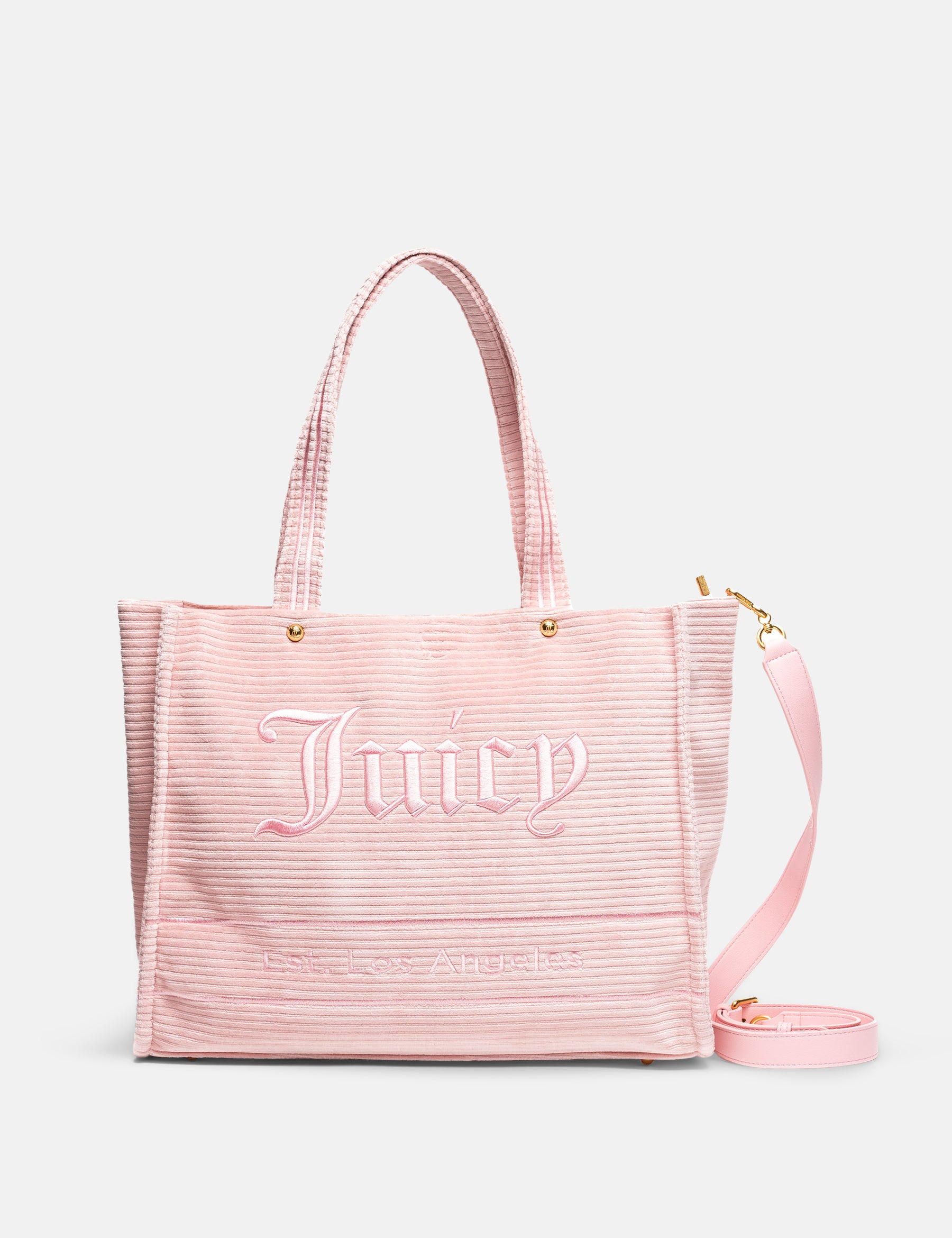 Iris Large Velvet Shopping Bag Juicy Pink - Juicy Couture Scandinavia