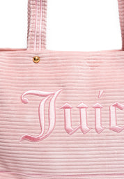 Iris Large Velvet Shopping Bag Juicy Pink - Juicy Couture Scandinavia
