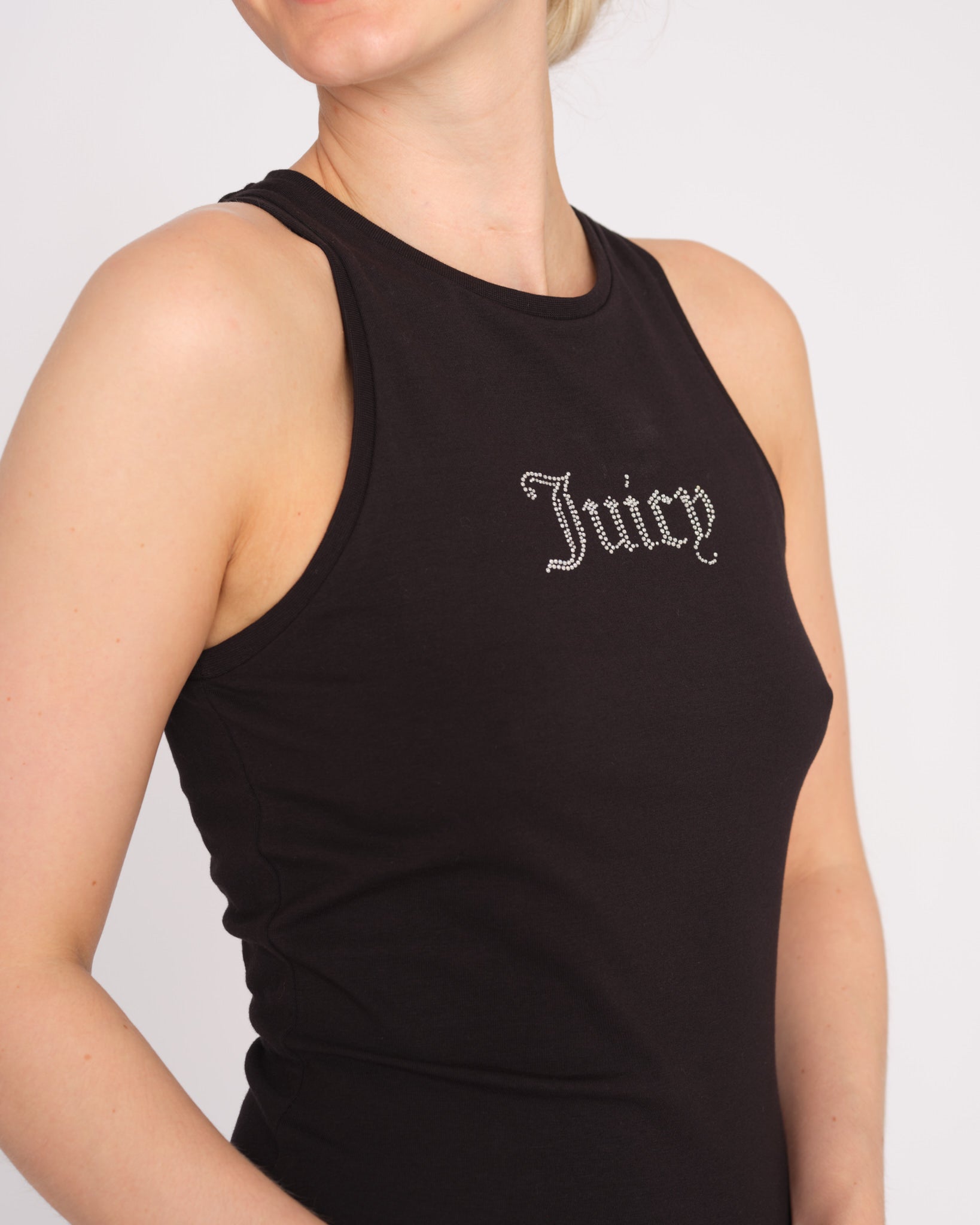 Aries Diamante Midi Dress Black - Juicy Couture Scandinavia
