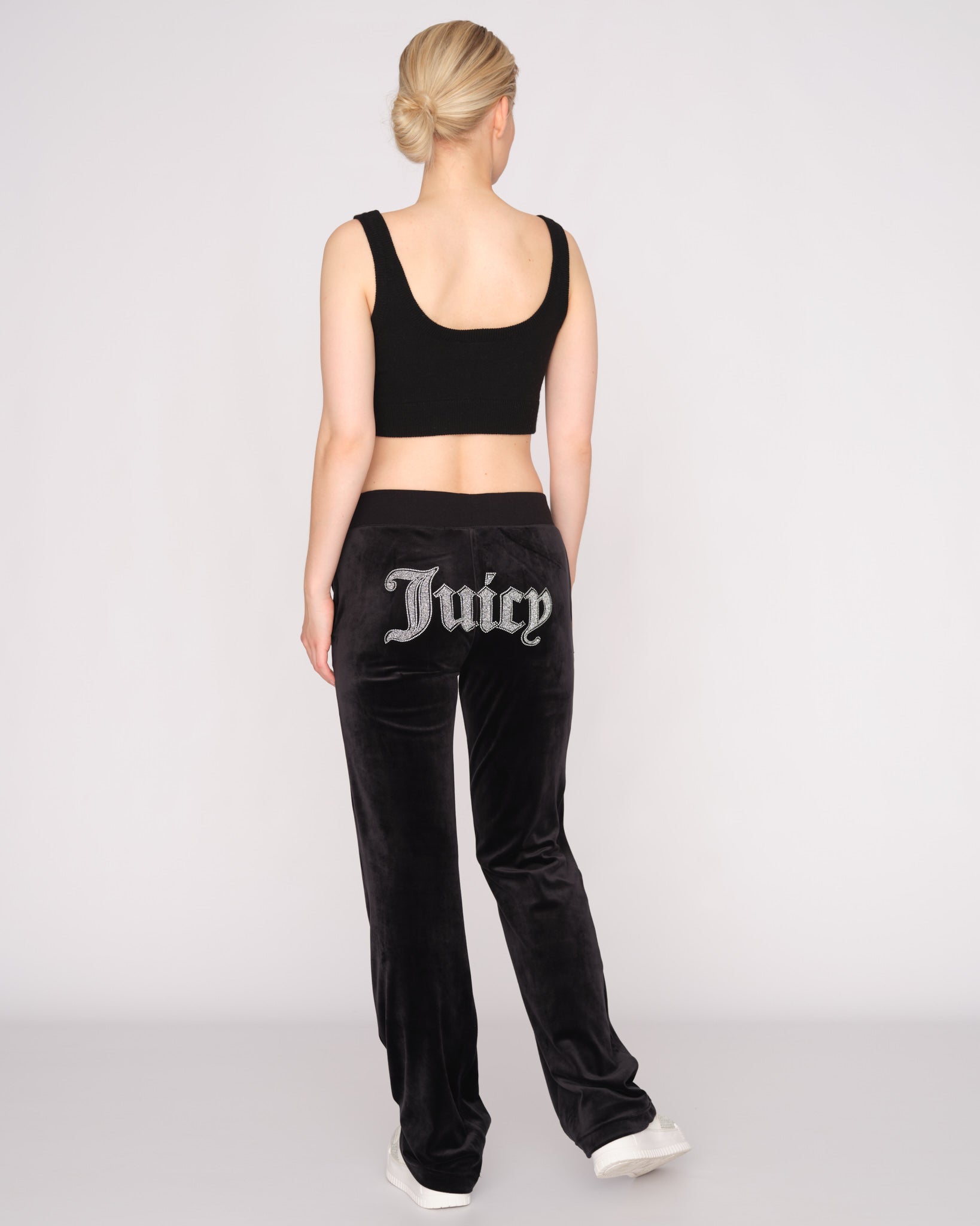 Caviar Bead Western Diamante Del Ray Pant Black - Juicy Couture Scandinavia