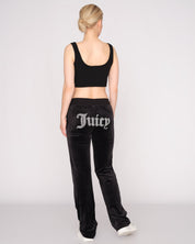 Caviar Bead Western Diamante Del Ray Pant Black - Juicy Couture Scandinavia