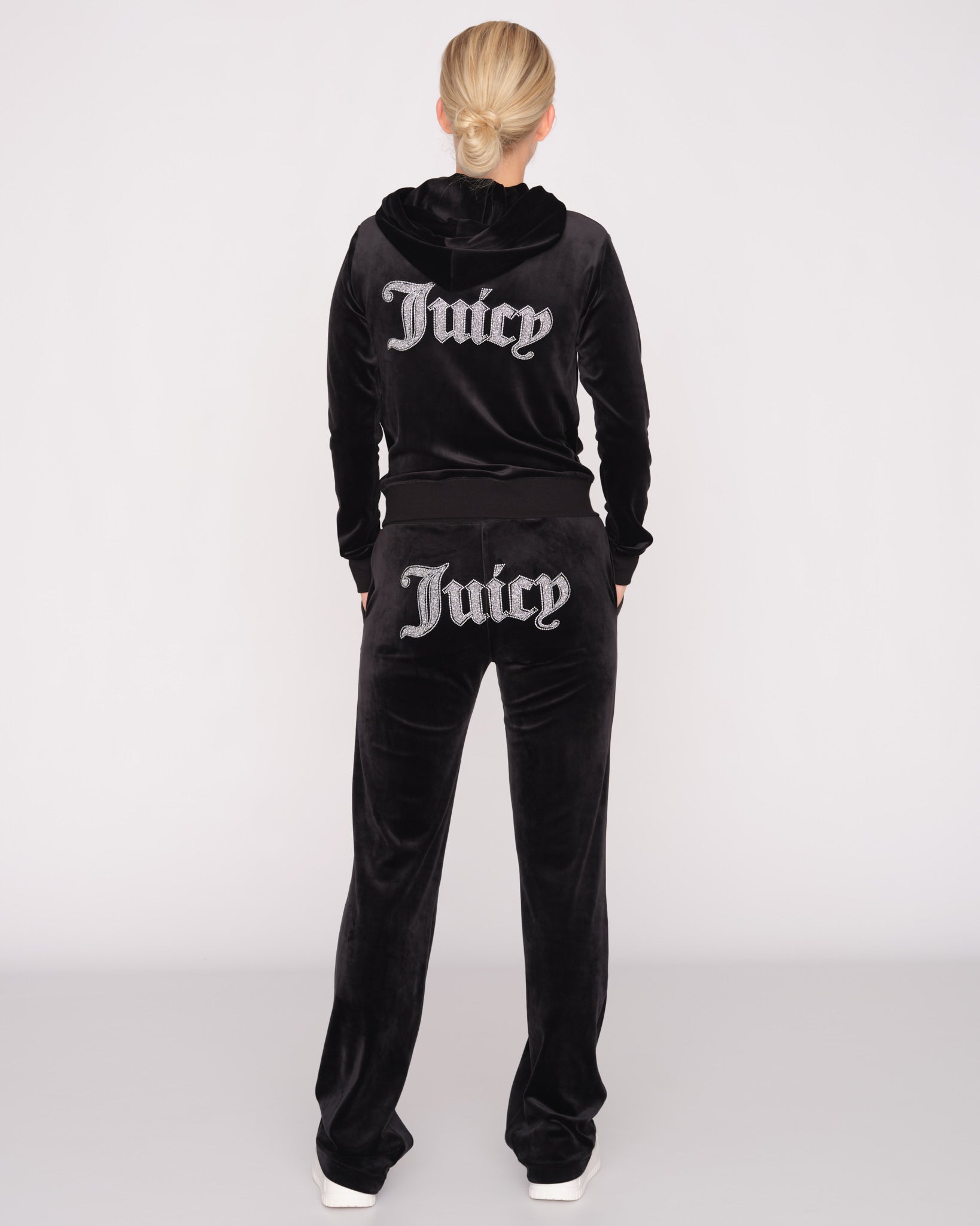 Caviar Bead Western Diamante Robertson Hoodie Black - Juicy Couture Scandinavia