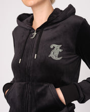 Caviar Bead Western Diamante Robertson Hoodie Black - Juicy Couture Scandinavia