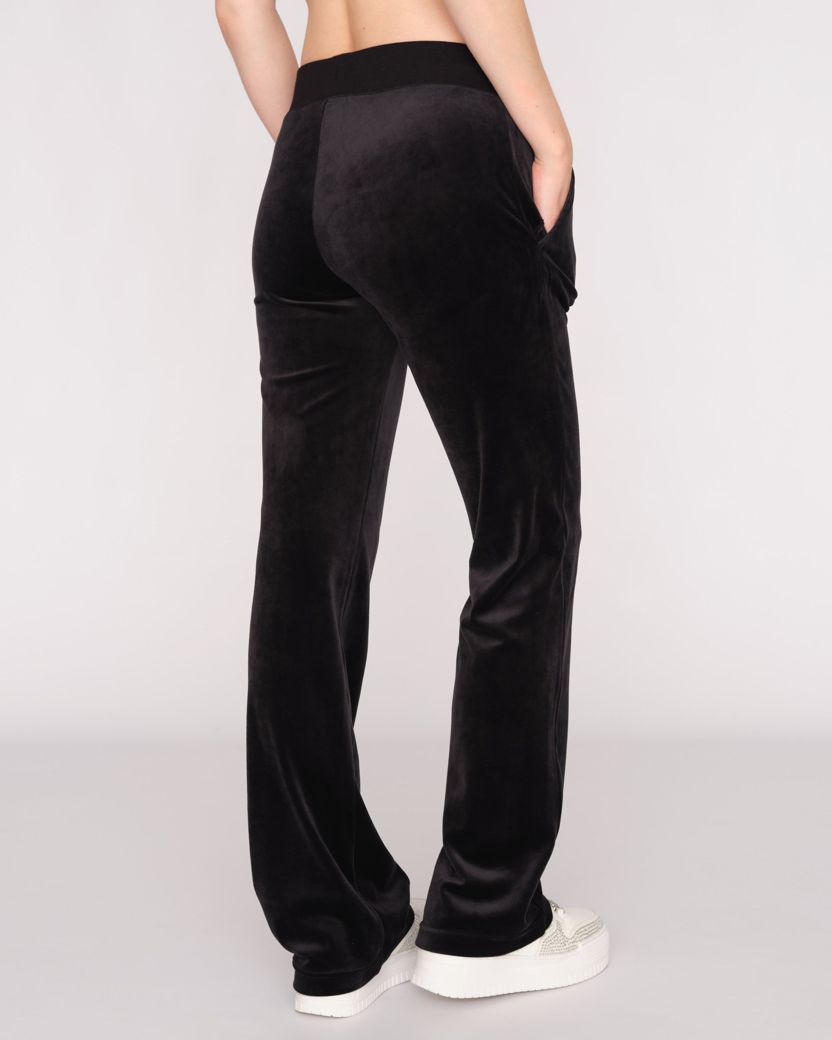 Diamante Trim Del Ray Track Pants Black - Juicy Couture Scandinavia