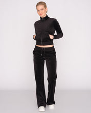 Classic Velour Lieu Track Top Black - Juicy Couture Scandinavia