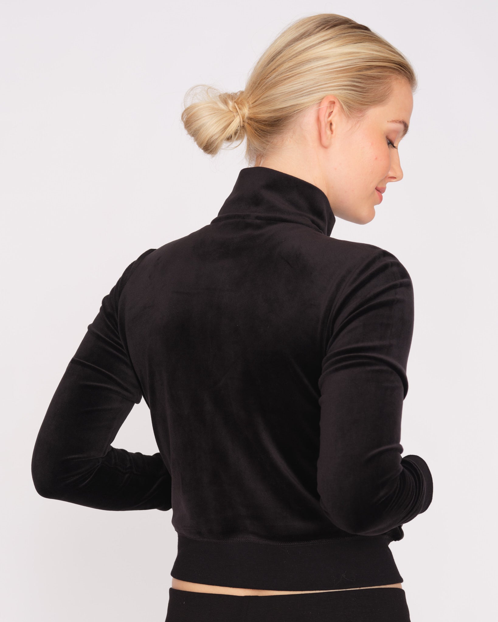 Classic Velour Lieu Track Top Black - Juicy Couture Scandinavia
