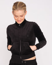 Classic Velour Lieu Track Top Black - Juicy Couture Scandinavia