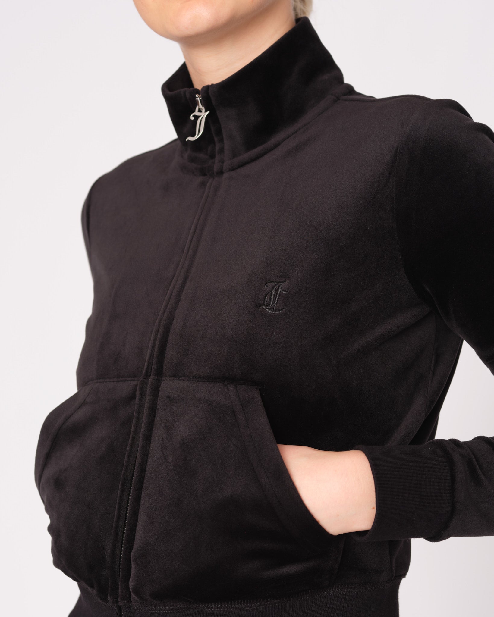 Classic Velour Lieu Track Top Black - Juicy Couture Scandinavia