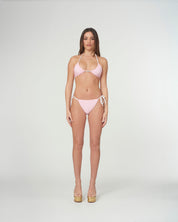 Dion Diamante Bikini Set Script Pink