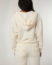 Halan Oversized Zip Through Hoodie Gold Sugar Swizzle