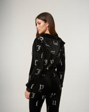 Nala AO Diamante Oversized Hoodie Black