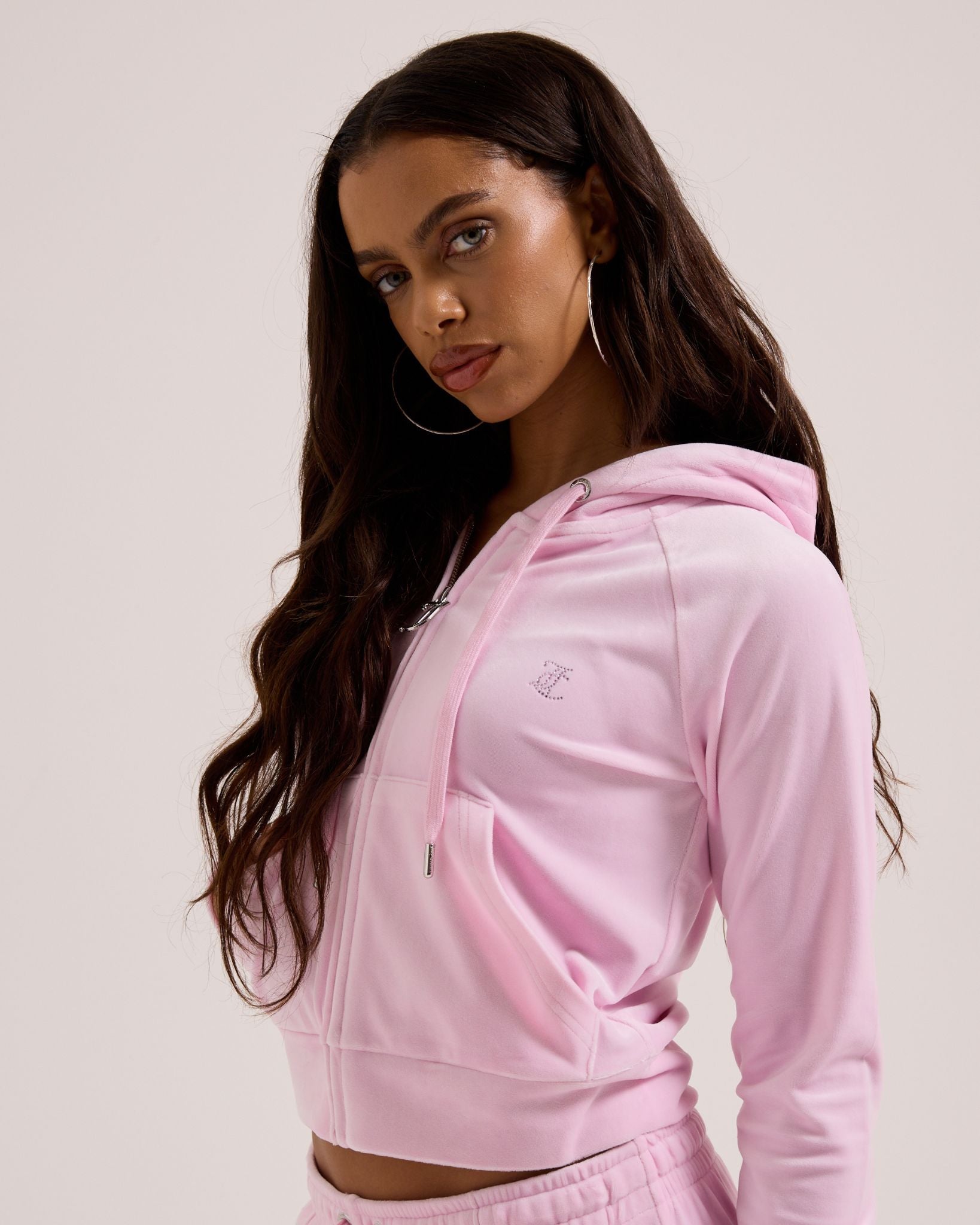 Madison Outline Hoodie In Cherry Blossom - Juicy Couture Scandinavia