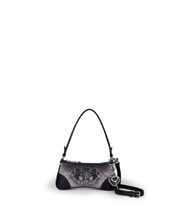 Daydreamer Crest Embroidered Shoulder Bag Grey
