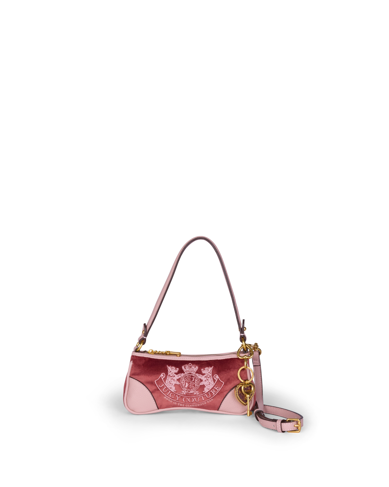 Juicy Couture Daydreamer Crest Embroidered Shoulder bag Sand Juicy Couture Daydreamer Crest Embroidered Shoulder bag Sand