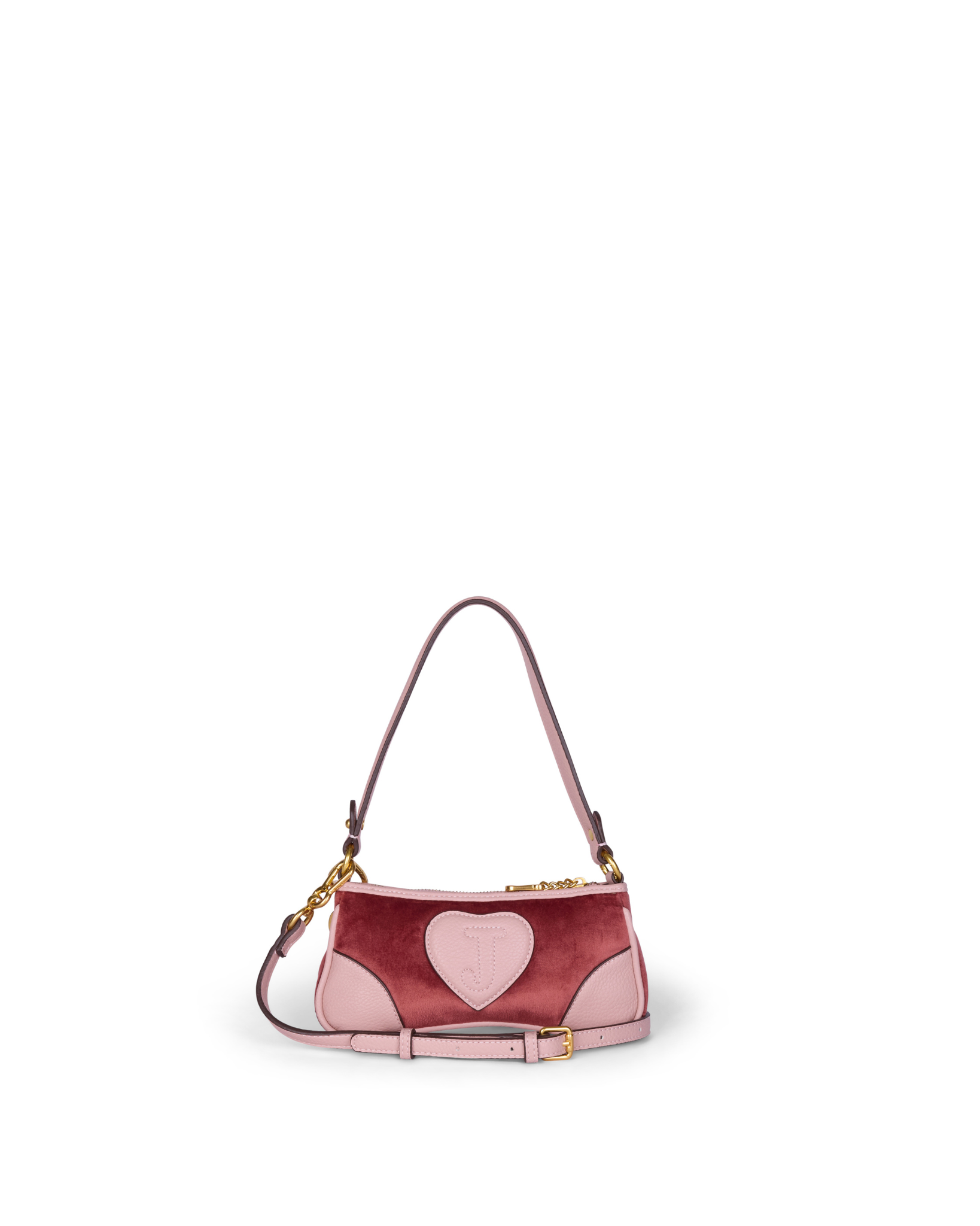 Daydreamer Crest Embroidered Shoulder Bag Dark Red