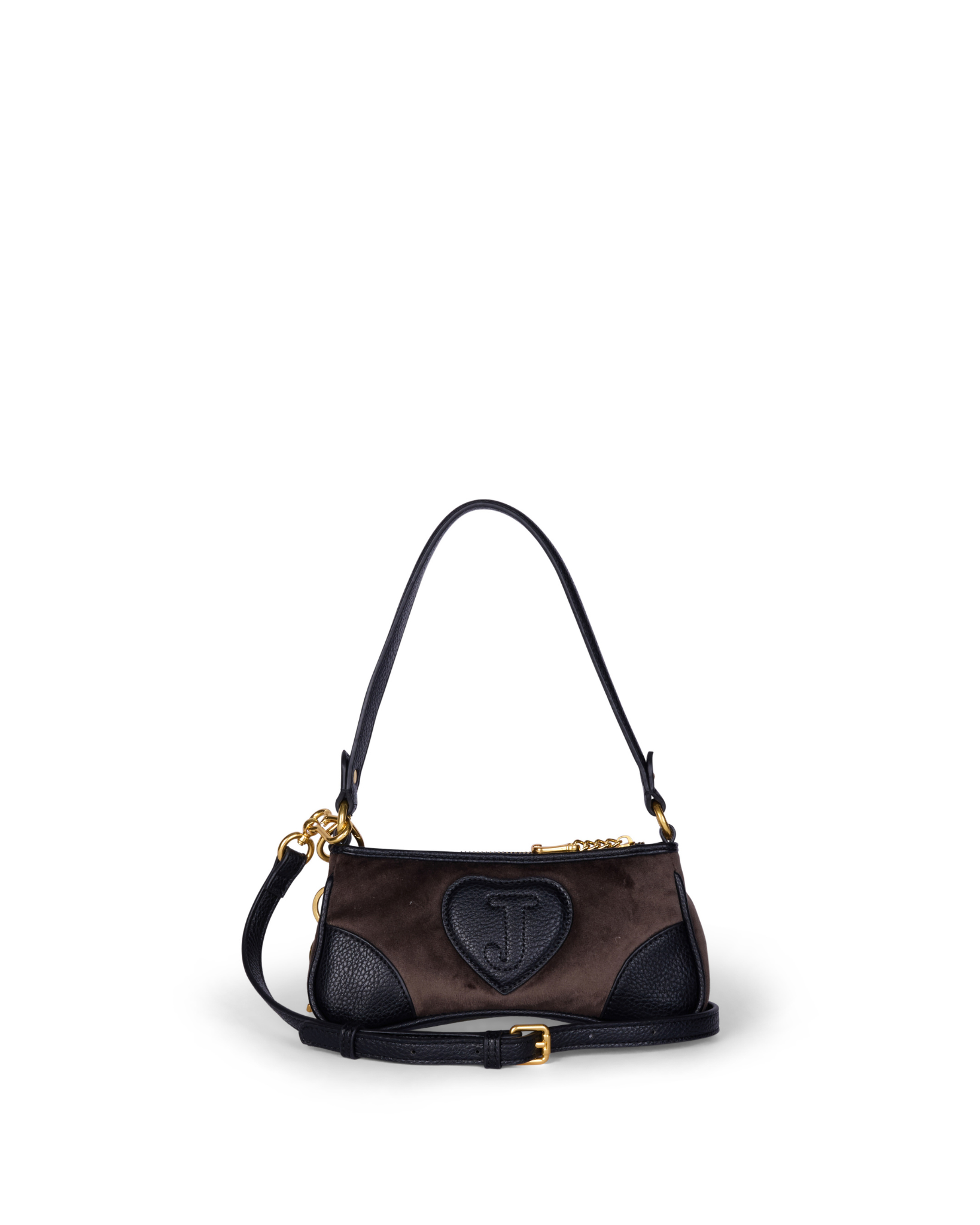 Juicy Couture Daydreamer Crest Embroidered Shoulder bag Chocolate Juicy Couture Daydreamer Crest Embroidered Shoulder bag Chocolate