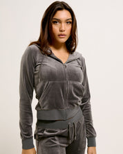 Classic Velour Robertson Zip Hoodie Top Hat - Juicy Couture Scandinavia