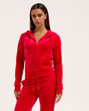 Classic Velour Robertson Zip Hoodie Toreador