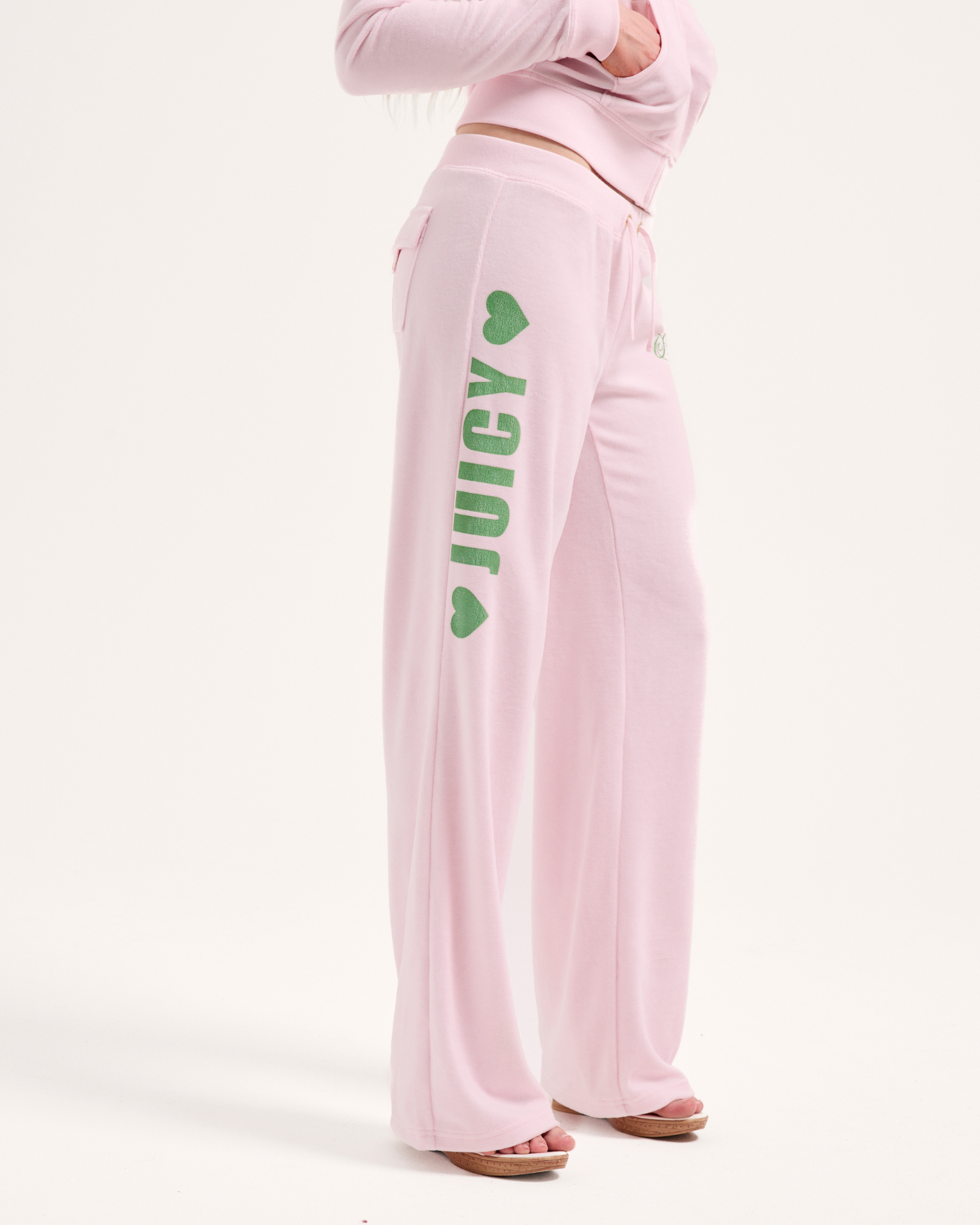 Juicy Angel Traight Leg Low Rise Pant Cherry Blossom