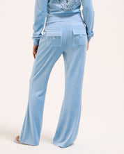 Heritage Palm Crest Caisa Trackpant Dusk Blue - Juicy Couture Scandinavia