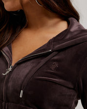 Classic Velour Robertson Zip Hoodie Java